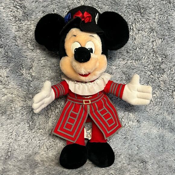Disneyland Walt Disney Mickey Mouse UK London Stuffed Animal Plush Kids Vintage - Picture 3 of 10